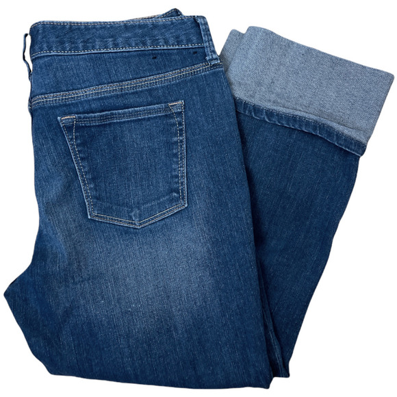 Banana Republic Factory Cropped Cuffed Jeans Size 29/8R - Picture 1 of 9